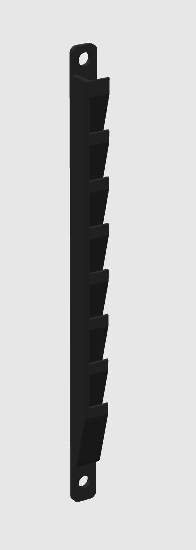 Wall-mounted card holder for laundromats product dimensions