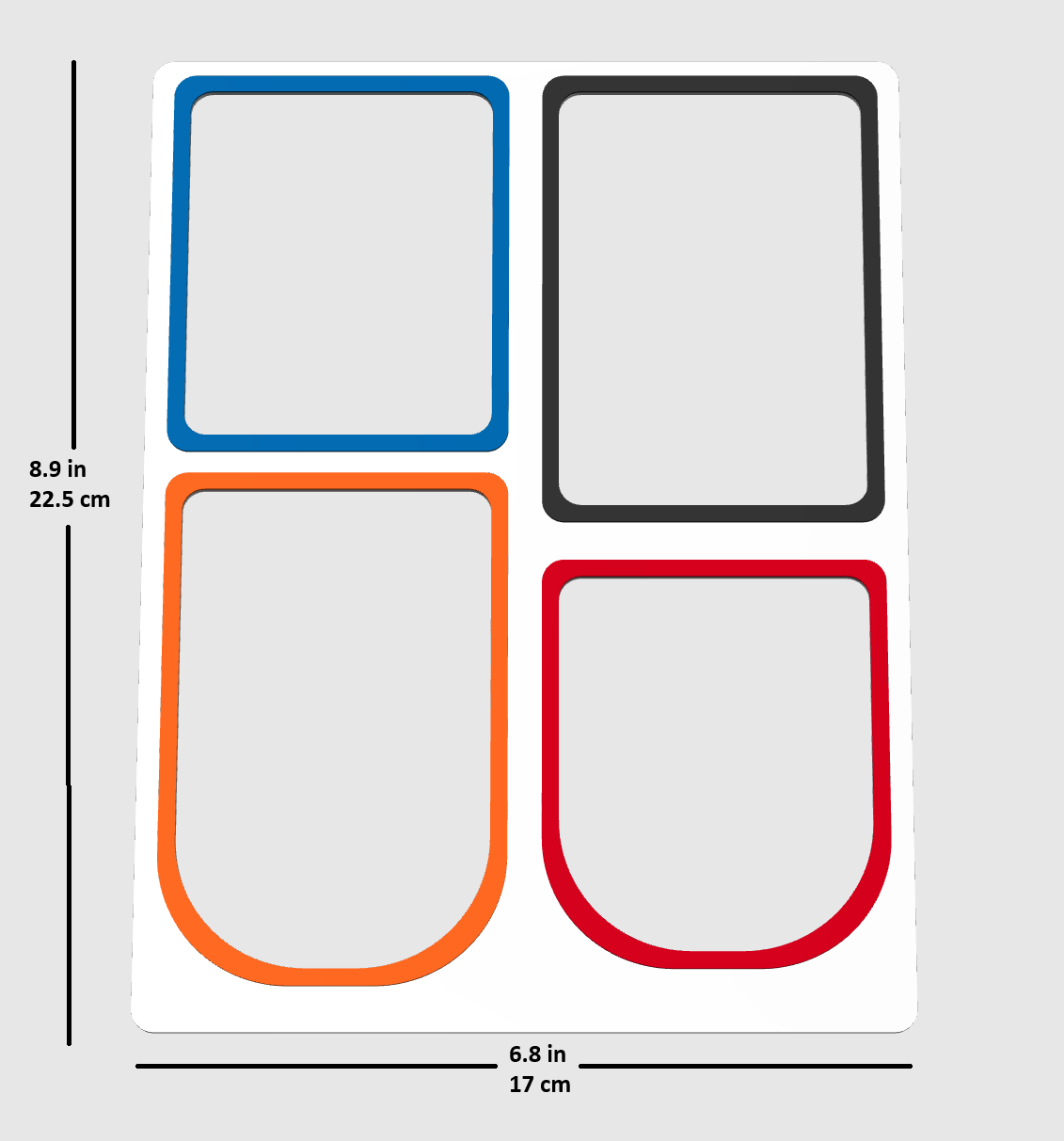 Speed Queen soap tray liner dimensions and measurements