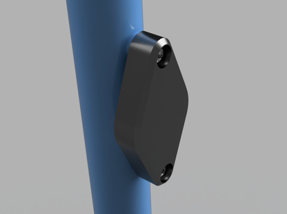 Laundromat cart AirTag holder 3D printed design close-up